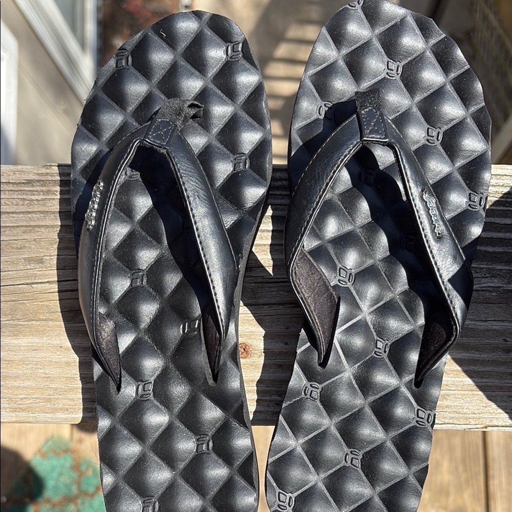 Men's Black Flip Flops